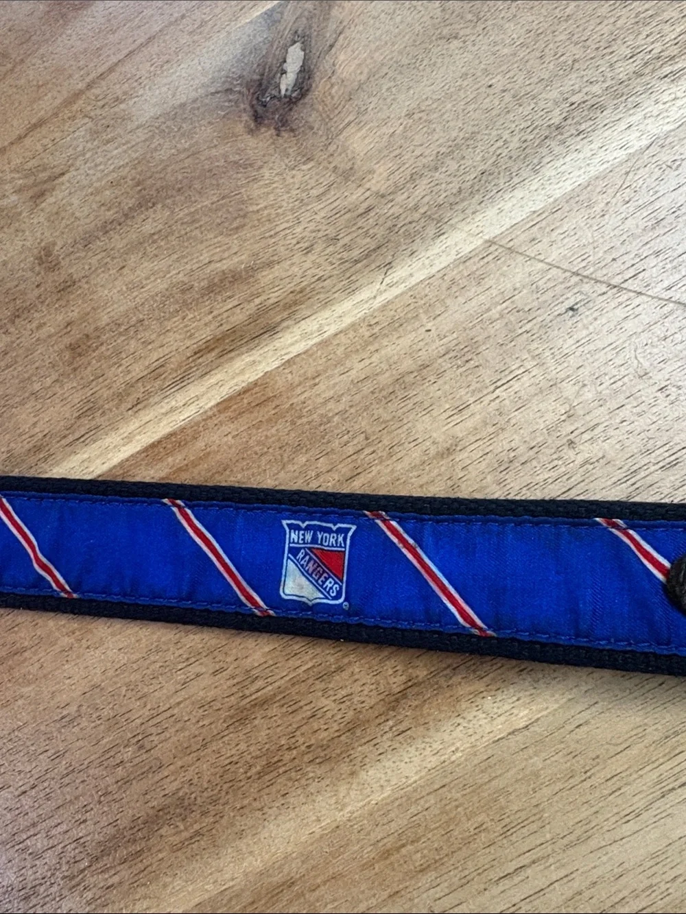 Vineyard Vines Royal Blue Kids Belt with Brown Leather Trim